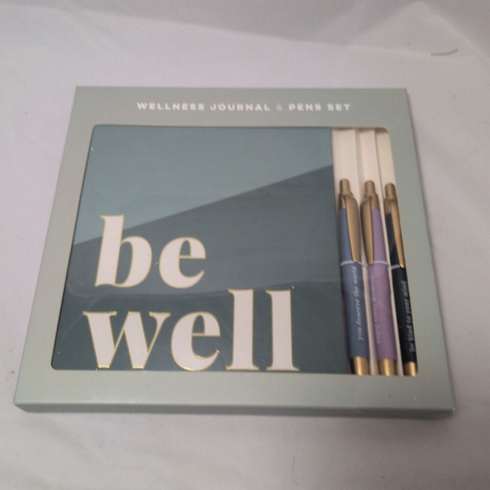 Be Well" Mindfulness Wellness Journal & Luxury Pen Set - Brand New